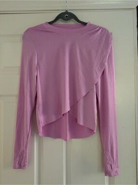 Layered Long-Sleeve Pink Tee